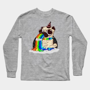 rainbow pug Long Sleeve T-Shirt